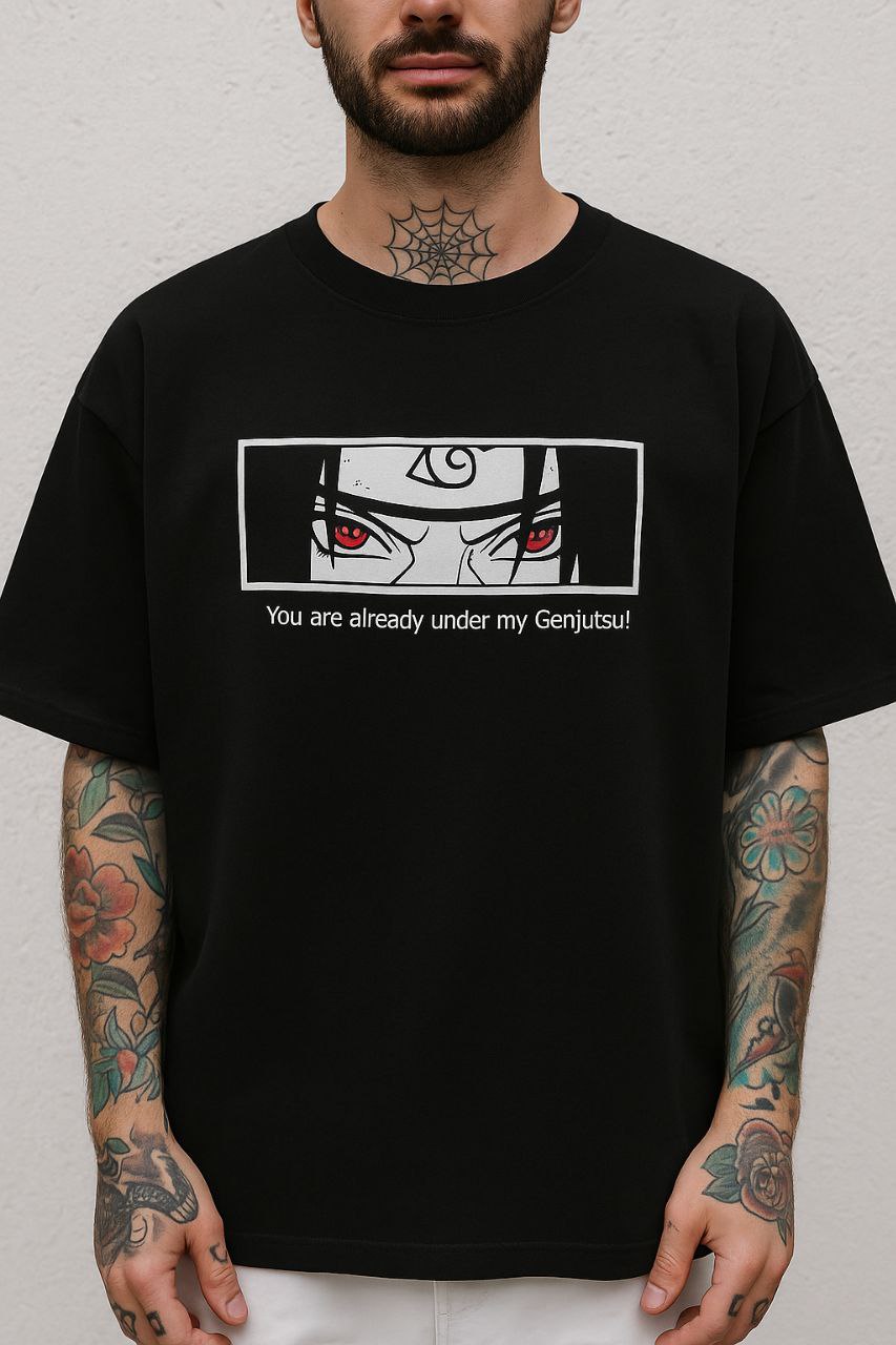 Gramin Men cotton Oversize t-shirts itachi uchiha Manga Anime